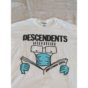 The Descendants Everything‎ Sucks T Shirt Short Sleeve Sz Large White